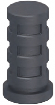 with Synthetic castor socket for round tubes