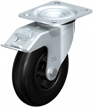 Swivel castors with “stop-fix” Roller bearing R