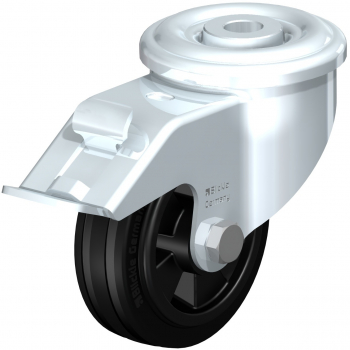 Swivel castors with “stop-fix” Roller bearing R