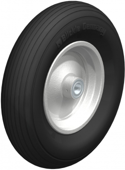 Wheels with ribbed profile ball bearing