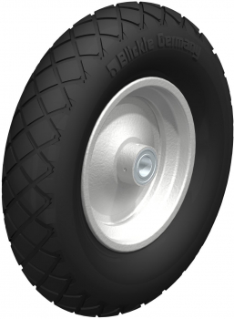 Wheels with zig-zag profile ball bearing