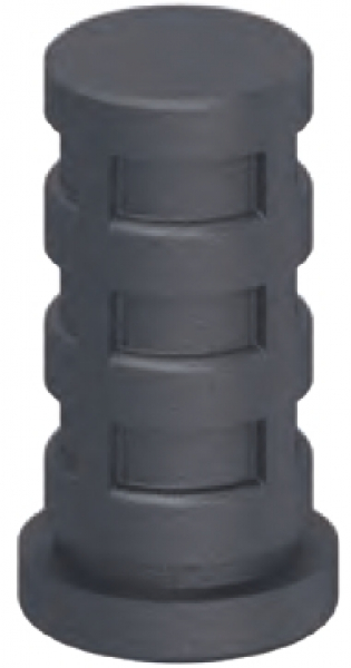 with Synthetic castor socket for round tubes
