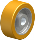 GTHN Heavy-duty drive wheels with hub keyway with Blickle Extrathane® polyurethane tread, with cast iron wheel centre